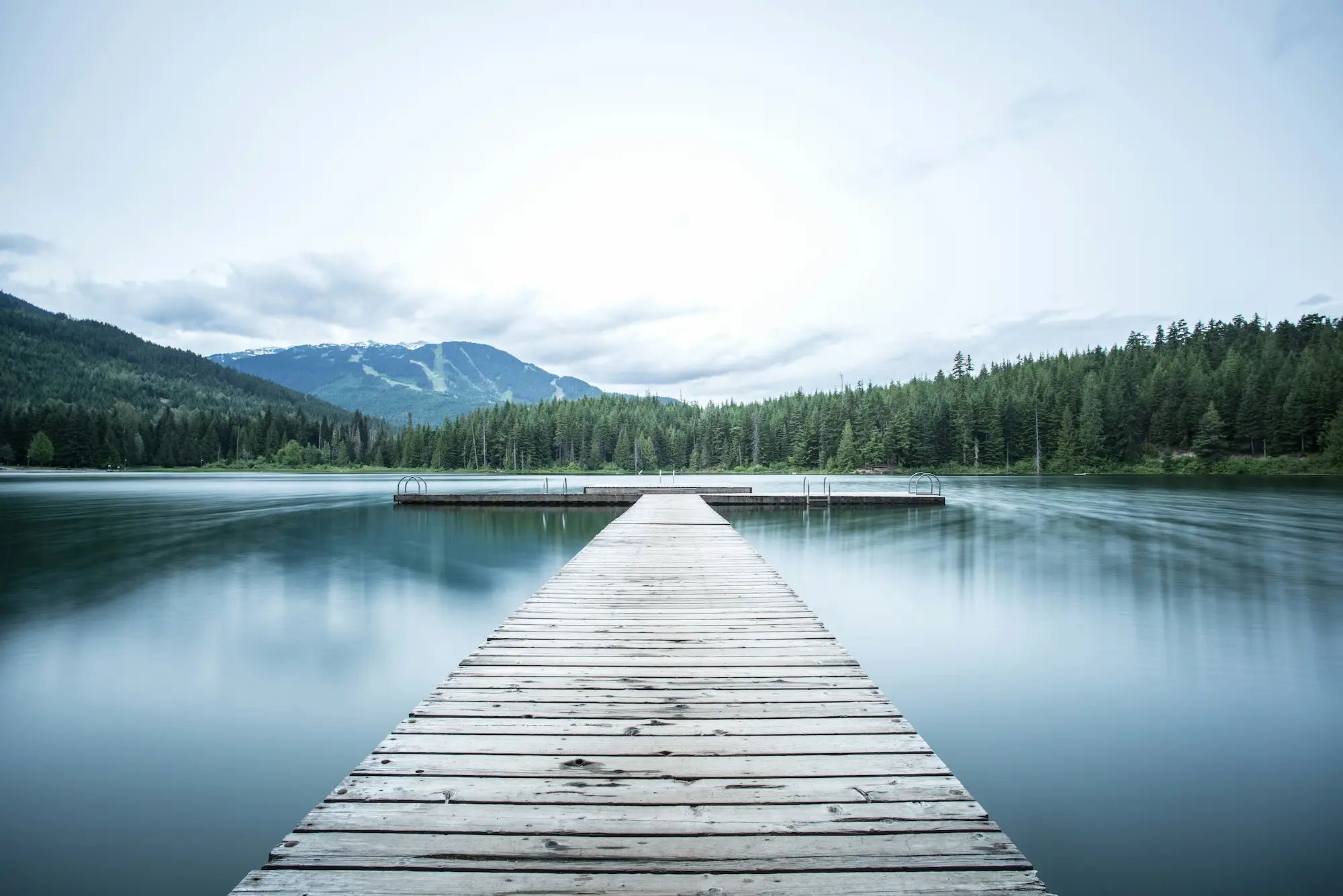 Dock out onto a lake.